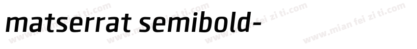 matserrat semibold字体转换